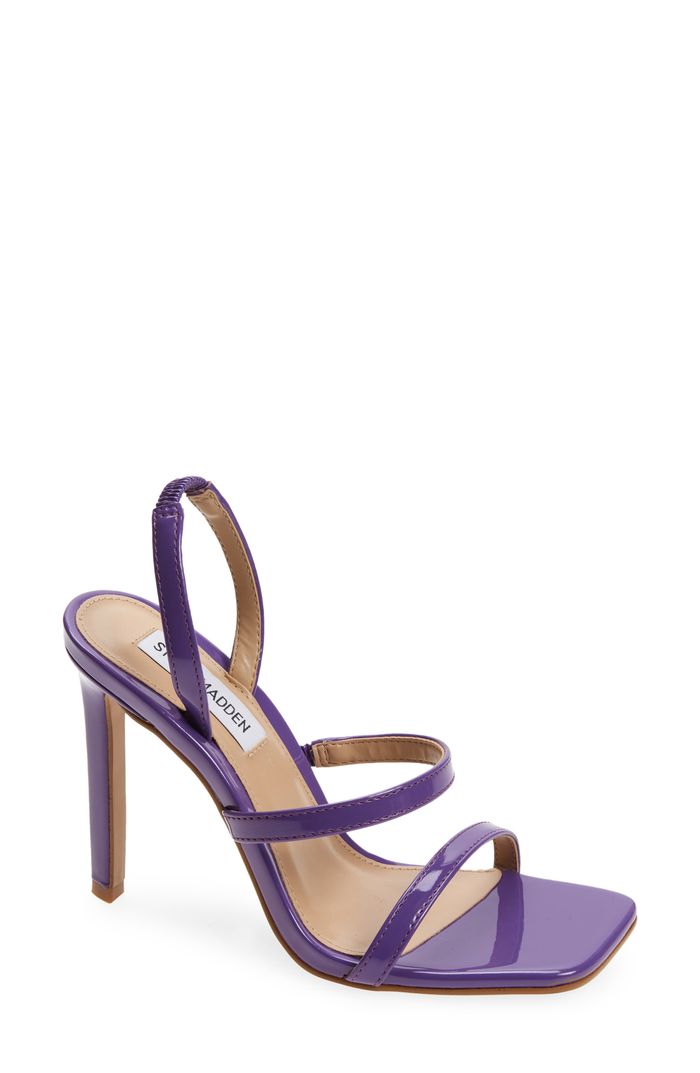 Dark Purple Sandals Low Heel - Sandal Design