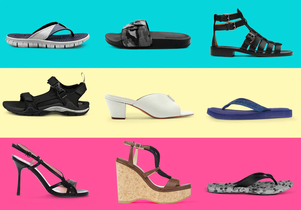 What are the four types of sandals?