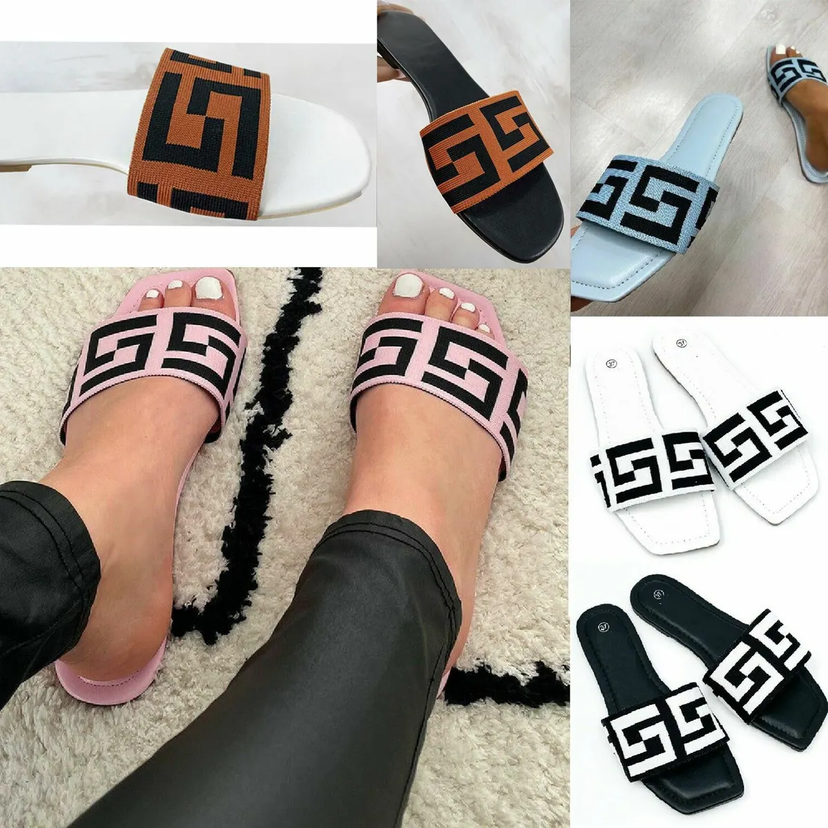 Womens Flat Sandals Designer