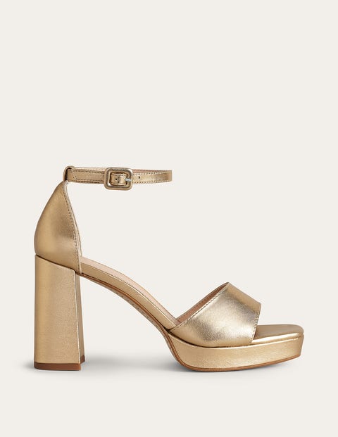 Gold Platform Sandals - Sandal Design